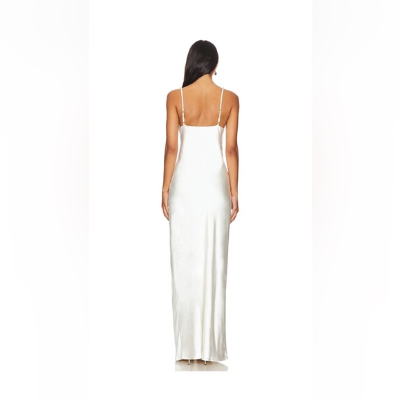 Solid and Striped The Selena Dress in Pearl - Picture 3 of 3